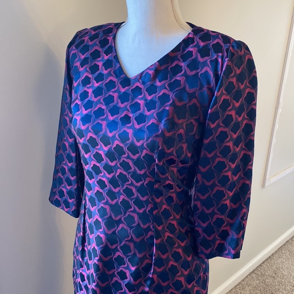 Vintage • Frederica Printed Fitted Dress - Picture 4 of 12